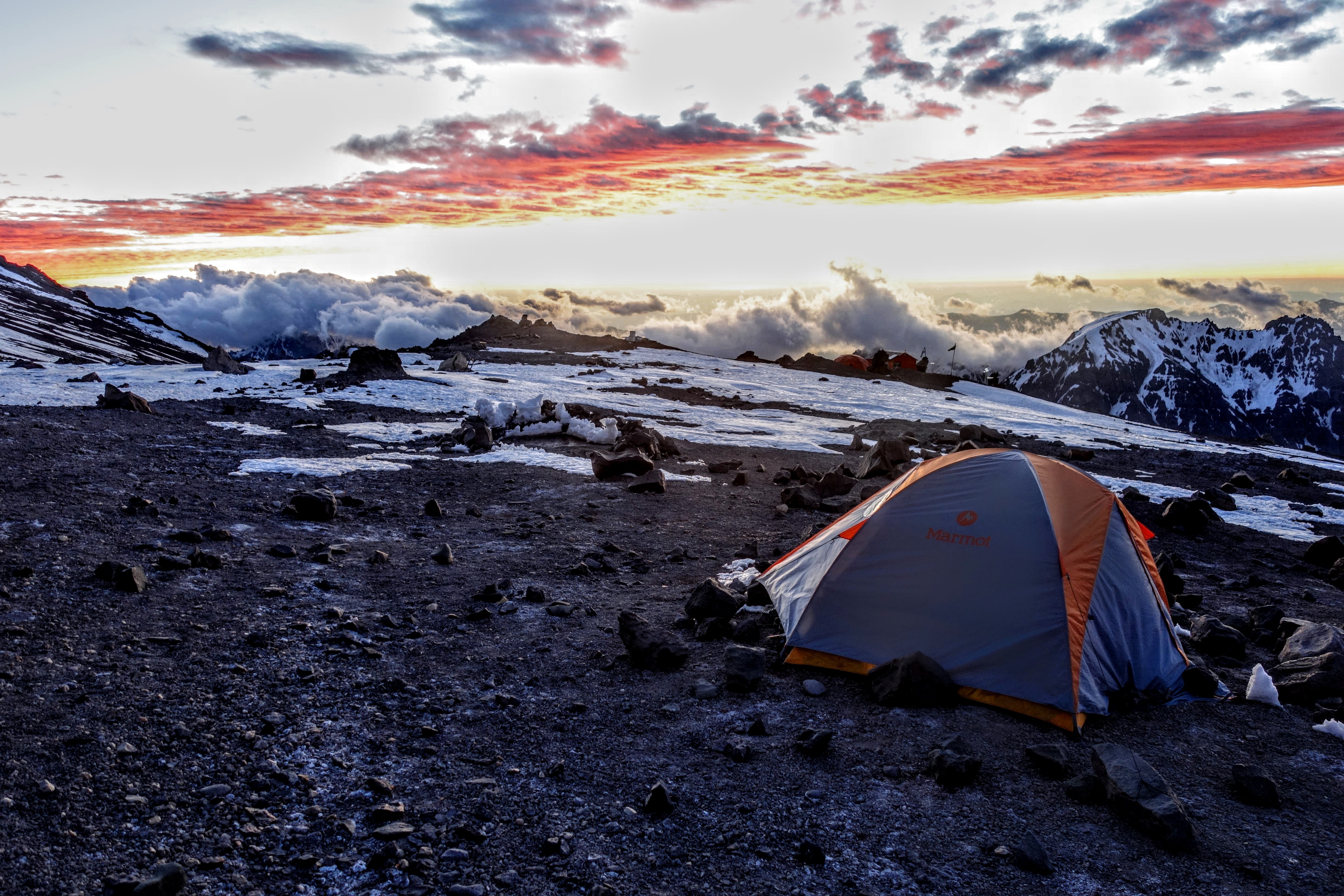 our tent at the top of the world